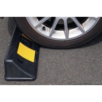 HP Autozubehör Radstopper L500xB160xH100mm PVC schwarz m.gelben Reflexstreifen
