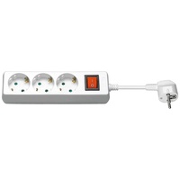 Goobay Steckdosenleiste mit Schalter (3x Schutzkontakt Kindersicherung) 1,5 m,