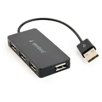 Gembird 4-Port-USB-Hub, Schwarz