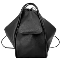 X-ZONE Cityrucksack echt Leder, Made in Italy schwarz |