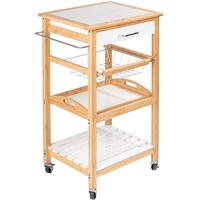 Wenko Servierwagen Finja Bambus 49,0 x 38,0 x 81,0