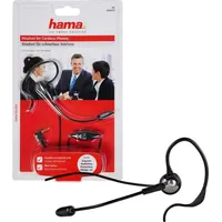 Hama Headset F. DECT 2,5 KL/MU", schwarz/chrom, Headset