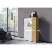 Höltkemeyer Wójcik Vitrine Luci Dekor Weiß