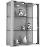 VCM my home Udina Hängevitrine silber 2 Fachböden mit