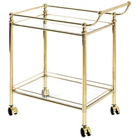 Haku-Möbel HAKU Möbel Servierwagen gold, transparent 68,0 x 40,0