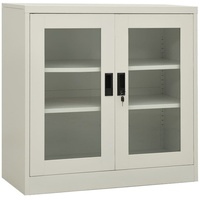 VidaXL Büroschrank Hellgrau 90x40x90 cm Stahl