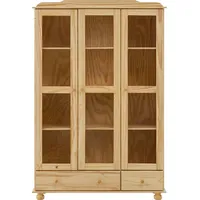 Home Affaire Vitrine »Chur«, Gefertigt aus massivem Kieferholz, beige