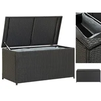 VidaXL Gartenbox Poly Rattan 100x50x50 cm Schwarz