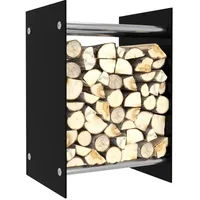VidaXL Brennholzregal Schwarz 40 x 35 x 60 cm