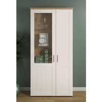 Trendteam Wohnen Vitrine Shade weiß Pinie Nachbildung Eiche Artisan