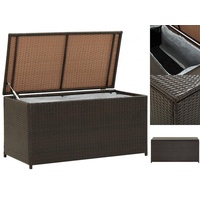 VidaXL Gartenbox Poly Rattan 100x50x50 cm Braun