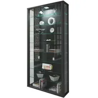 VCM my home Vitrosa Maxi Vitrine schwarz 8 Fachböden