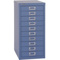 BISLEY MultiDrawerTM L2910 Schubladenschrank blau 10 Schubladen 27,8 x