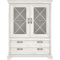 Forte Kashmir Vitrine mit 2 Glastür und 2 Schubladen,