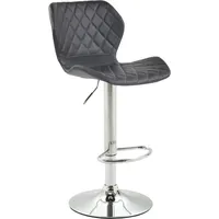 CLP Barhocker Cork Kunstleder chrom schwarz