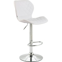 CLP Barhocker Cork Kunstleder chrom weiß