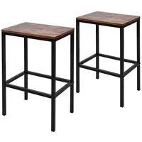 Vendomnia Barhocker 2er Set - Industrial Design, aus Metall,