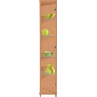 Höffner Vitrine 1-türig ¦ holzfarben ¦ Maße (cm): B: