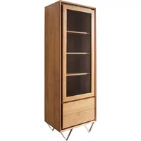 DeLife Vitrine Stonegrace 55x180 Akazie Natur 1 Tür 2