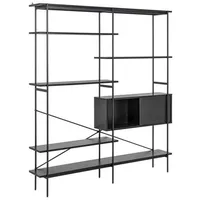 Actona Xxxl Regal, Schwarz, Metall, Holzwerkstoff, 172x188x27 cm, Reach,
