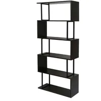 Mendler Bücherregal HWC-A27, Standregal Wohnregal, 183x80cm 3D-Struktur 5 Ebenen