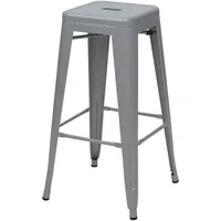 Mendler 4er-Set Barhocker HWC-A73, Barstuhl Tresenhocker, Metall Industriedesign stapelbar