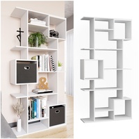 Vicco Bücherregal Raumteiler Standregal Würfel weiß 9 Fächer Wandregal