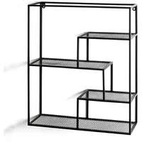 Haku-Möbel Wandregal 50 x 18 x 60 cm Schwarz