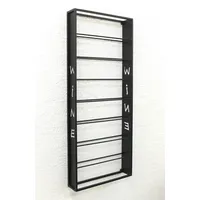 DanDiBo Ambiente DanDiBo Weinregal Wand Metall Schwarz Sofie Flaschenständer