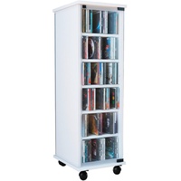 VCM Holz CD DVD Stand Regal Valenza drehbar für