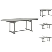 VidaXL Garten-Esstisch (160-240)x100x75 cm Massivholz Akazie