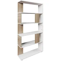 Vicco Raumteiler Bücherregal Standregal Büroregal Regal 5 Fächer Weiß