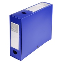 Exacompta 59832E 10er Pack Sammelbox OPAK 80mm, mit Druckknopf