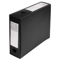 Exacompta 59831E 10er Pack Sammelbox OPAK 80mm, mit Druckknopf