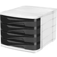CEP Schubladenbox Ellypse OWA 4 Schübe schwarz