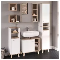 Vicco Midischrank Senyo Weiß/Sonoma 30 x 95 cm