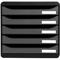 Exacompta Schubladenbox BIG-BOX PLUS silber 309738D, DIN A4 mit