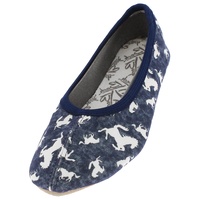 Beck Mädchen Horses Gymnastikschuhe, Blau, 34 EU