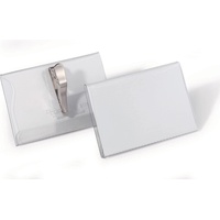 Durable Namensschilder mit Krokoklemme 9,0 x 5,4 cm