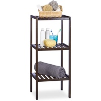 Relaxdays Badregal braun 34,5 x 33,0 x 80,0 cm
