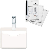 Durable Namensschilder mit Clip 9,0 x 6,0 cm