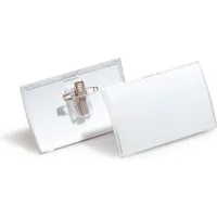 Durable Click Fold Namensschilder mit Kombiklemme 9,0 x 5,4