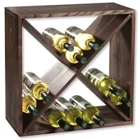 KESPER Weinregal Regalsystem 24 Flaschen 1-tlg. Kiefernholz Braun