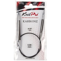 KnitPro Karbonz Rundstricknadel 16" (40cm) | 5mm