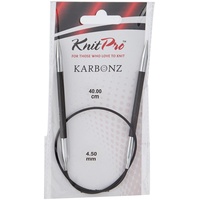 KnitPro Karbonz Rundstricknadel 16" (40cm) | 4,5mm