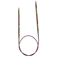 KnitPro Symfonie – Rundstricknadel mit Holztip, Mehrfarbig, 9.00mm