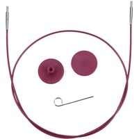 KnitPro 10502 Seil für Nadelspitze, Kunststoff, lila, 80 cm,