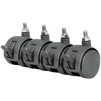 Kerkmann Rollen für Vitrinen für Teppichböden, 4 St.