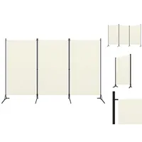 VidaXL 3-tlg. Raumteiler Weiß 260x180 cm