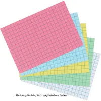Herlitz Karteikarten DIN A6 kariert Blau 100 St.